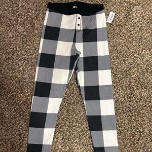 Old Navy Black and Whit Pj Pants
